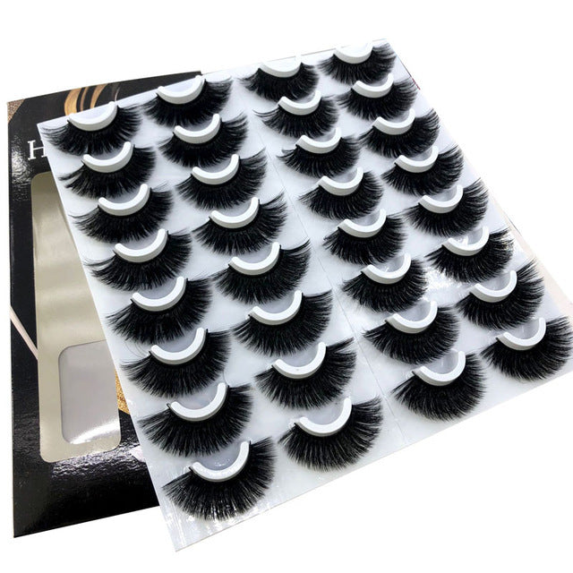 NEW 20 Pairs 8-25mm Fake Eyelashes 100 Mink Eyelashes Mink NEW 20 Pairs 8-25mm Fake Eyelashes 100 Mink Eyelashes Mink